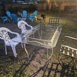 Outside Glass Table