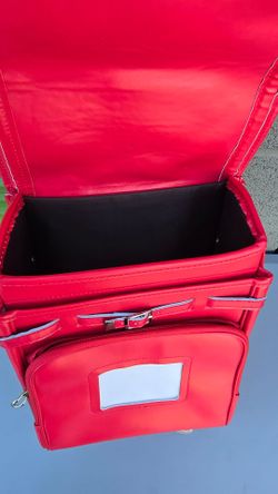 ransel randoseru red backpack japanese red school bags Senior PU leather give small gift