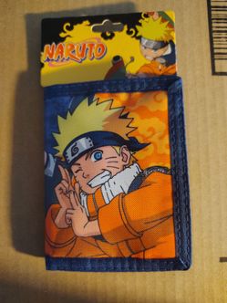 Naruto Trifold wallet.  New