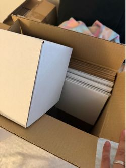 10 - 6x6x6 White Shipping Boxes