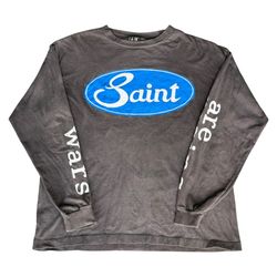 RARE Saint Michael Tribal Wars Long Sleeve T-Shirt Faded Adult Size XL Designer Made in Japan SAINT MXXXXXX