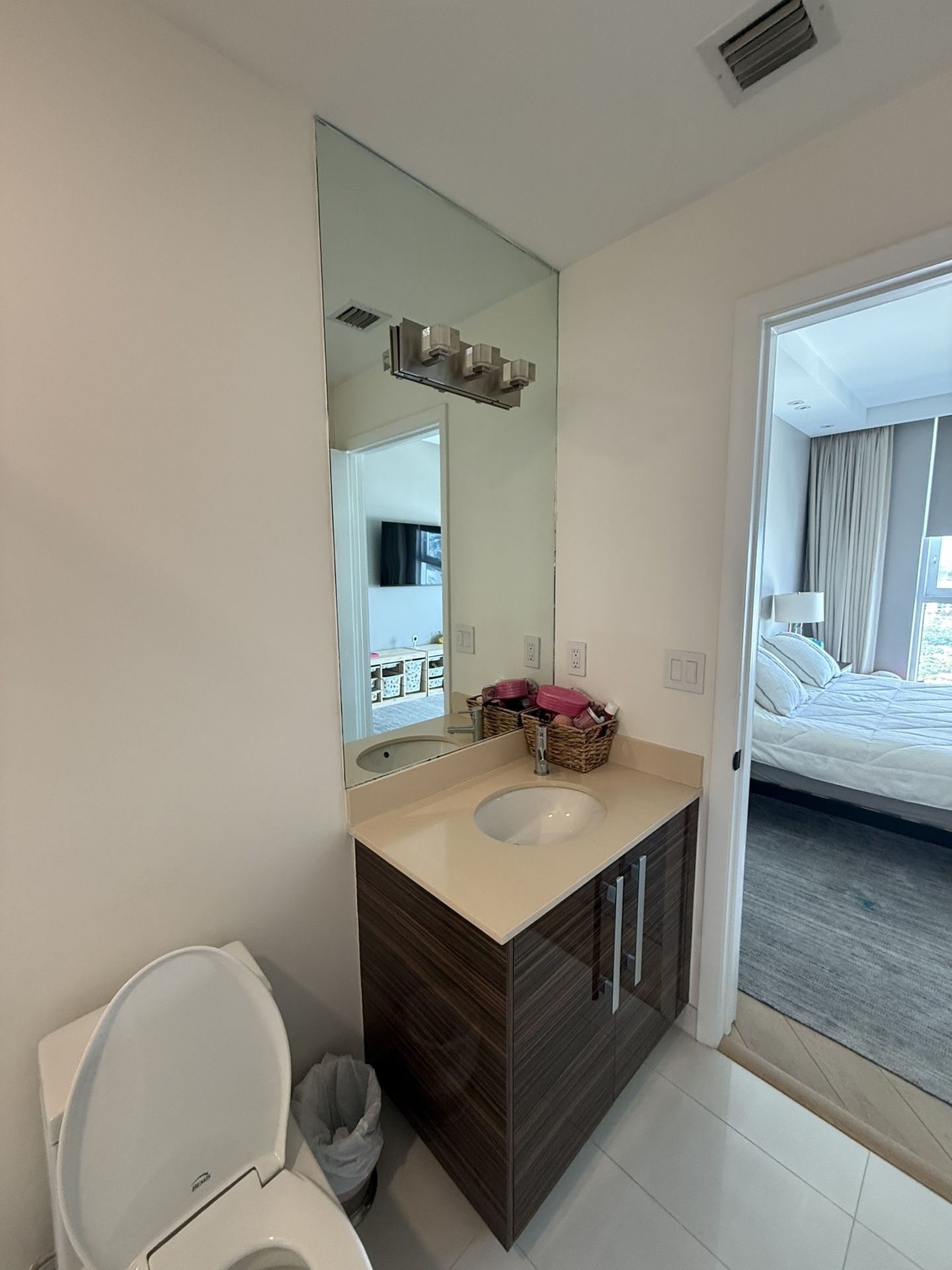 Vanity with Mirror and Light