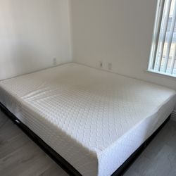 Queen Bed Frame & Mattress