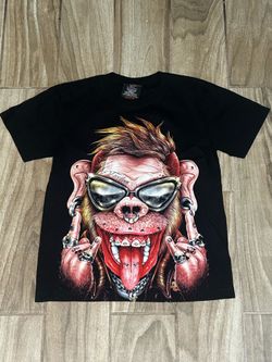 Vintage emo rock monkey shirt
