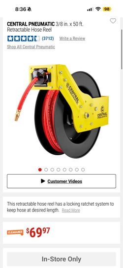 Air hose 50ft Retractable Hose!