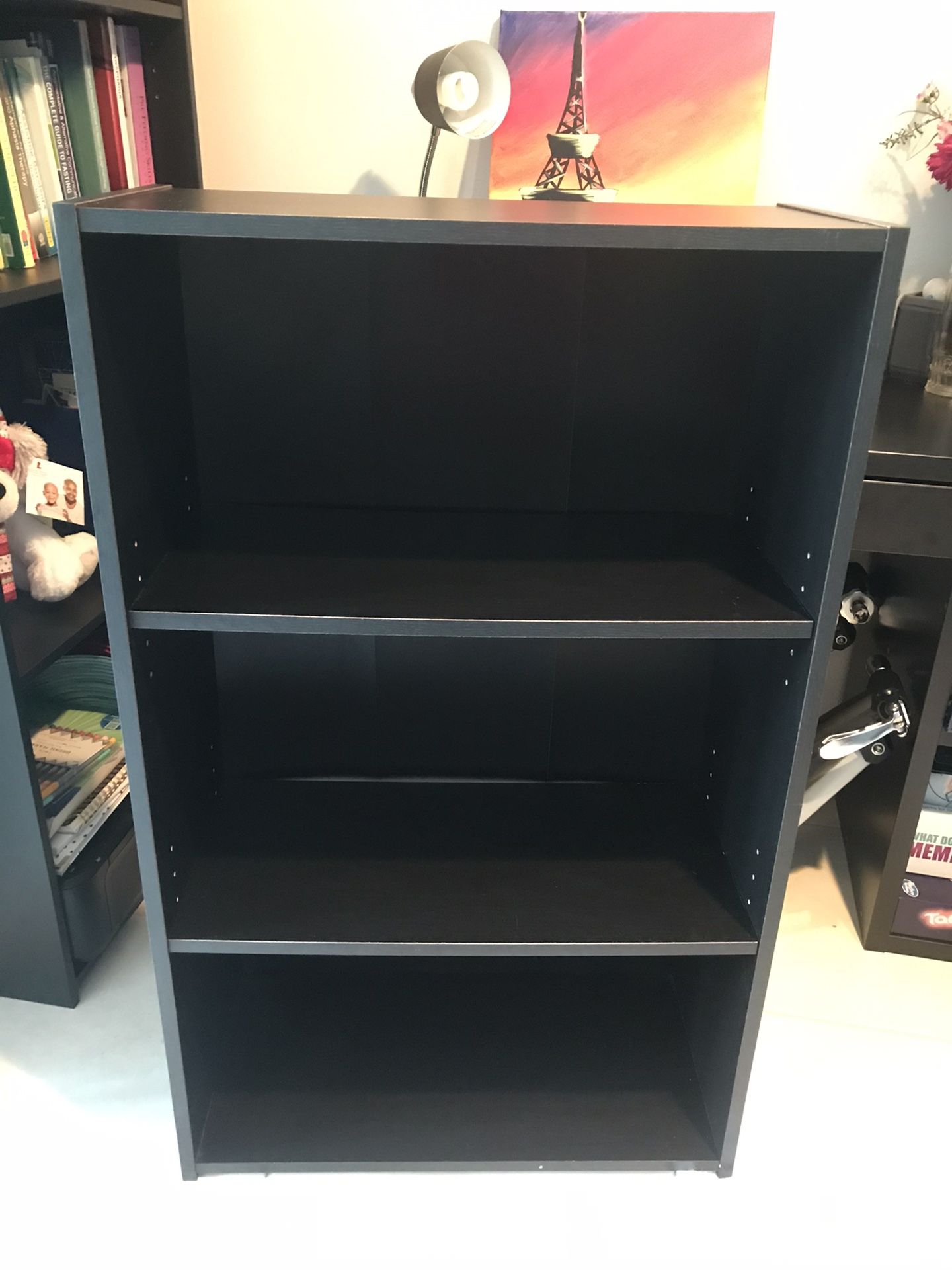 Small black book shelf must go!!!