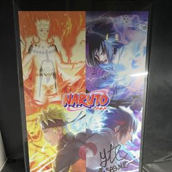Naruto Signed Picture 