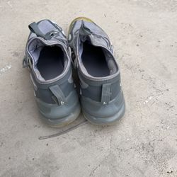 Grey Metal Nike Trout Cleats