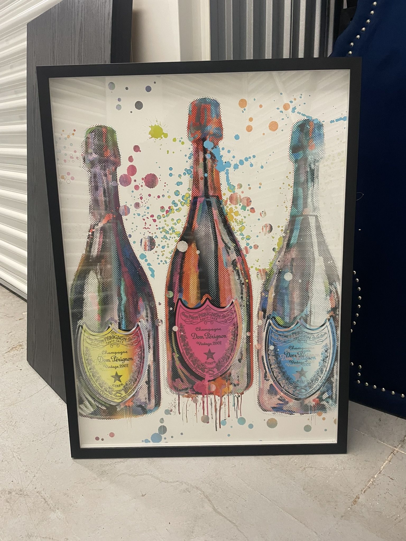 Dom Pérignon Pop Art Champagne Wall Art – Framed Print