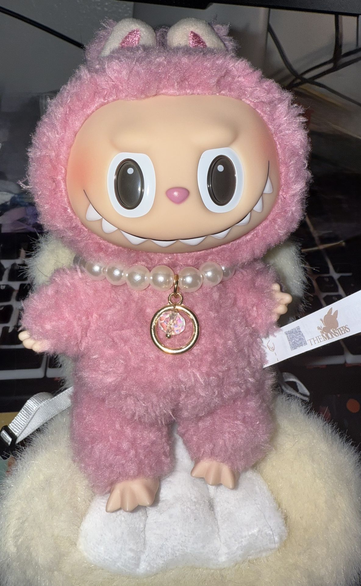 Labubu Accessories Pearl Necklace (Doll Not Included)