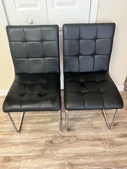 Black dining chairs