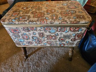 Vintage Burlington Sewing Basket