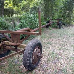 Farm irrigation pipe trailer