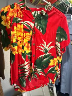 Hawaiian printed women top