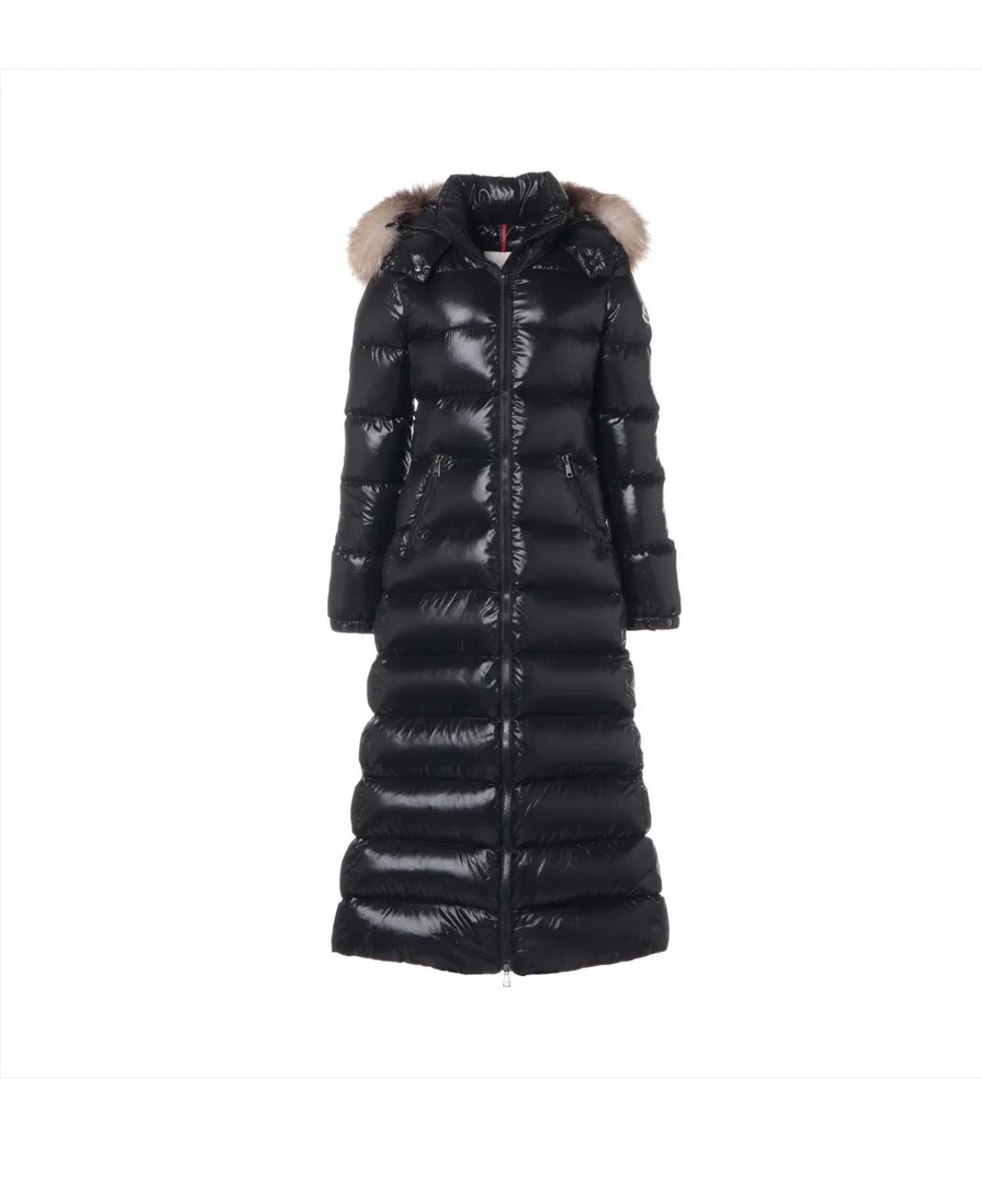 Moncler HUDSON  Nylon Down coat Ladies' Black  L Fur Detacha