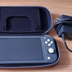 Nintendo Switch Lite Grey with case

