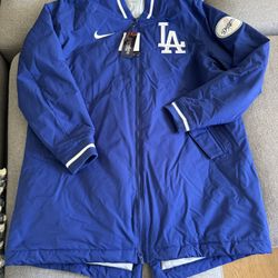 Nike Los Angeles Dodgers MLB Blue Dugout Performance Full-Zip Jacket Men's L