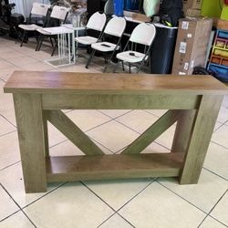 2-TIER SOFA TABLE . CONSOLE TABLE FOR HALLWAY 55in. Console Table, 2-Tier Sofa Table Hallway Table. Measurements L 55in. D 12in. H 32in