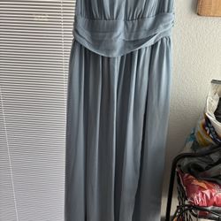 Dusty blue dress