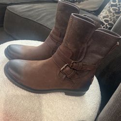 Ugg Suede Ankle Moto Boots 