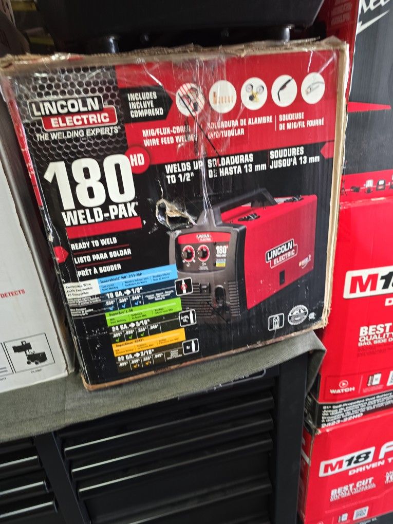 Lincoln Electric Welder HD180 Mig/Flux-corded,New, Financing Available