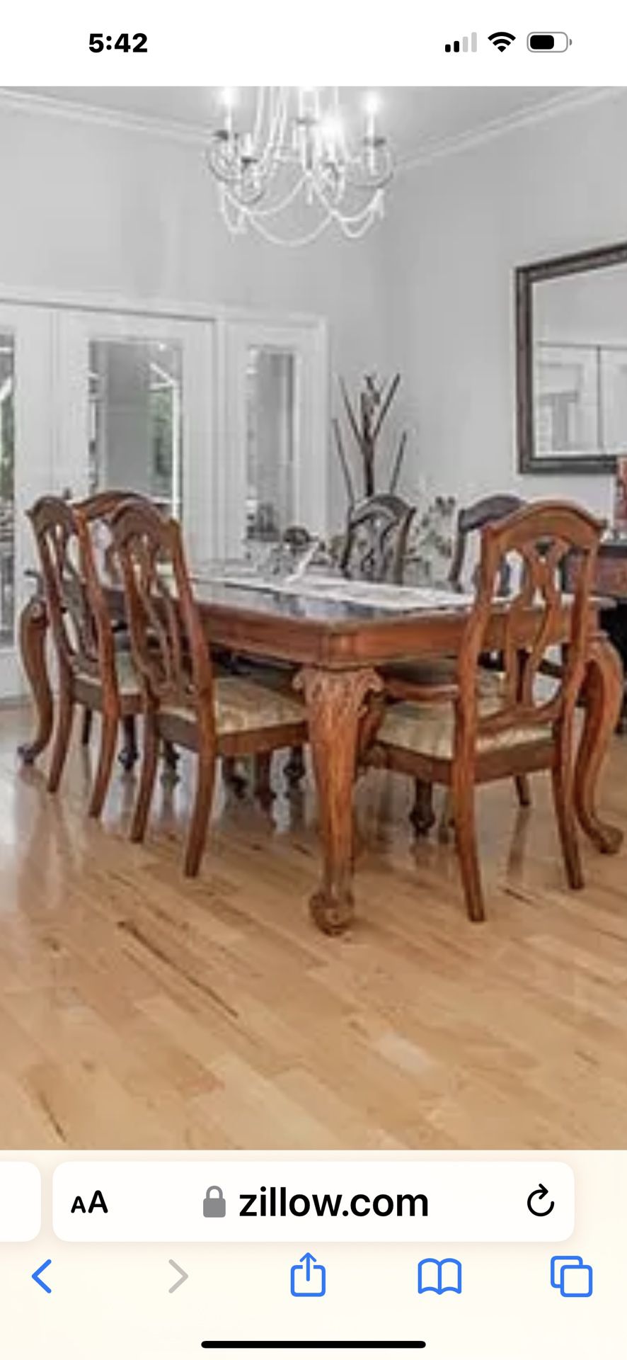 Ethan Allen Formal Dinning Table Nd 6 Chairs