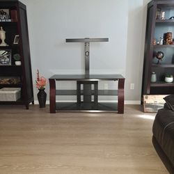 Entertainment Center With Adjustable TV Stand