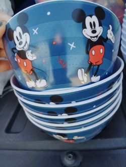 Mickey Mouse Ceramic Bowls Set