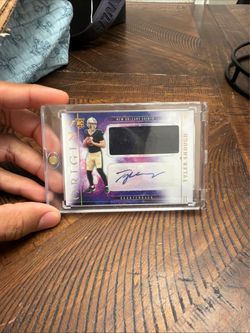 Tyler Shough Panini Origins RC Auto Patch Card
