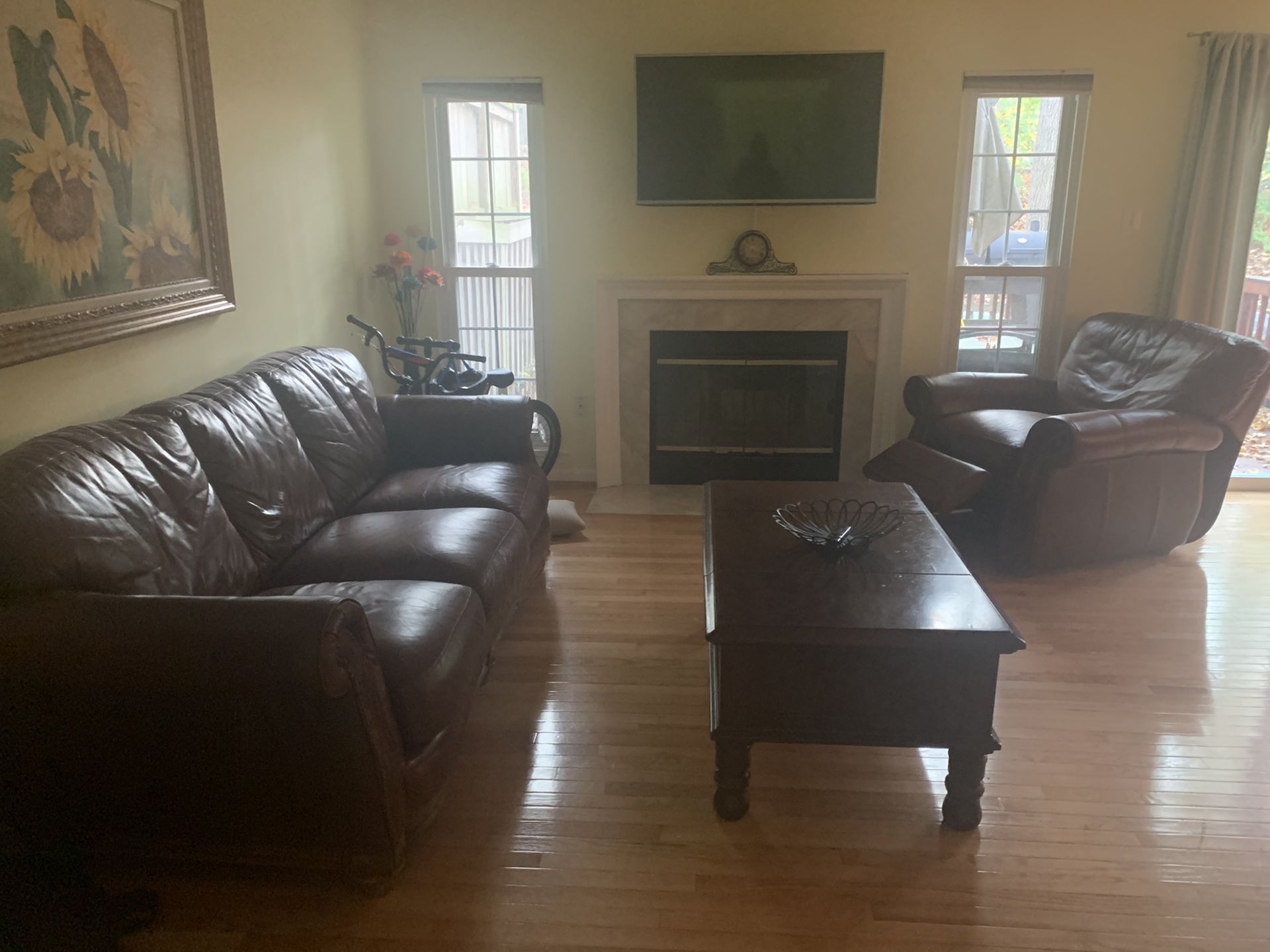 Leather Living Room Set