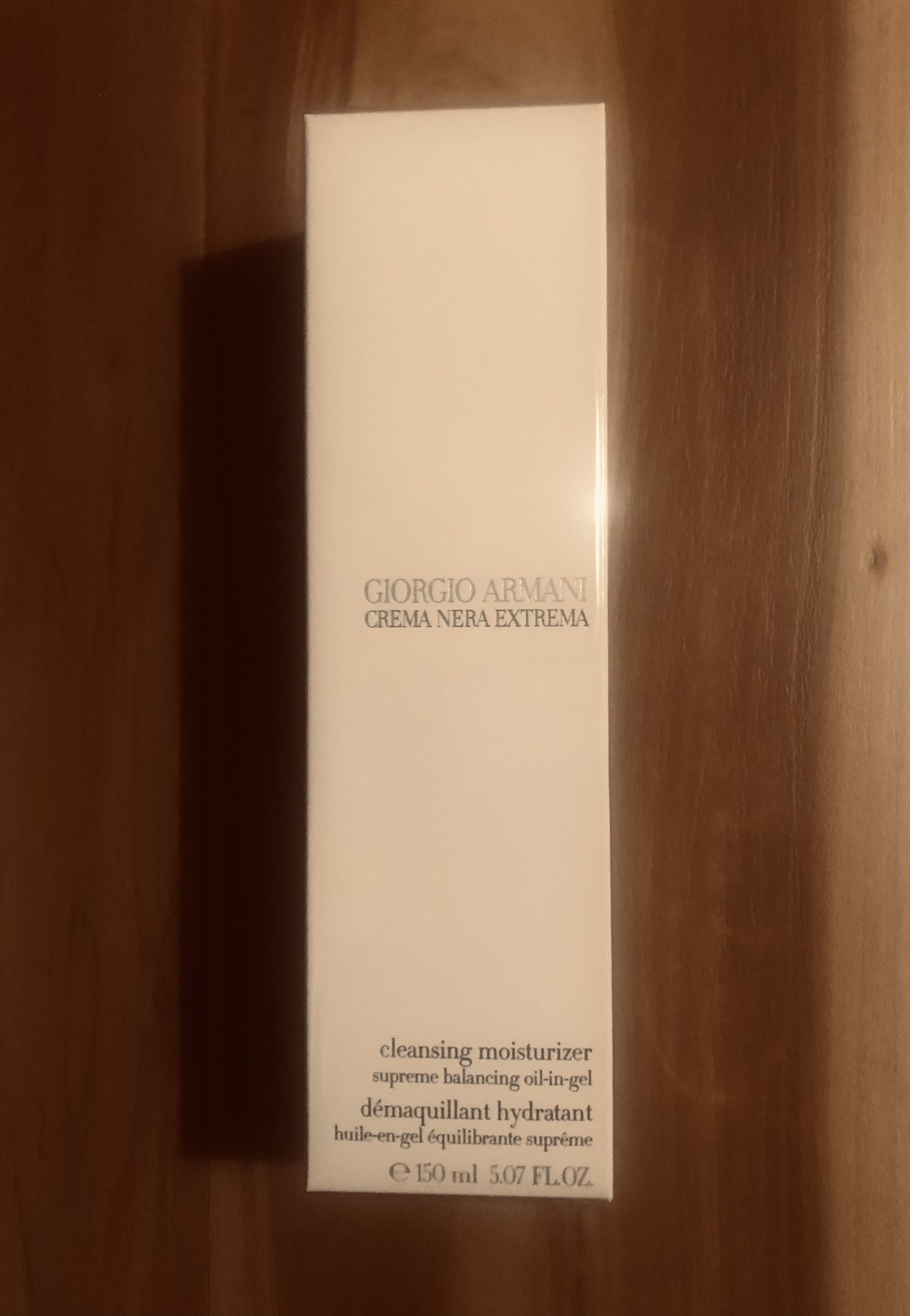 New Sealed Giorgio Armani Crema Nera Extrema Cleansing Moisturizer Gel in Oil
