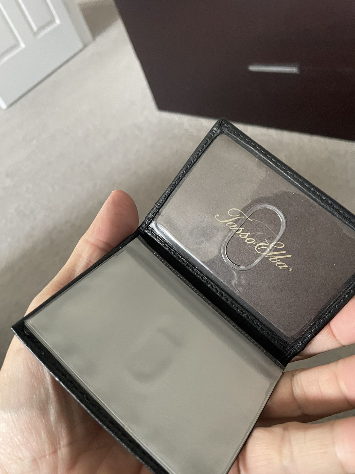 Leather credit card holder new