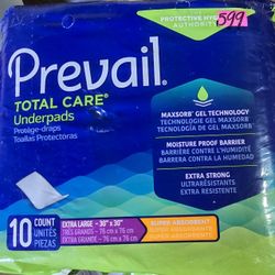 Prevail Total care underpads