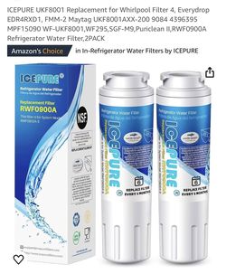 2-Pack-New Water Filters-NSF0900A
