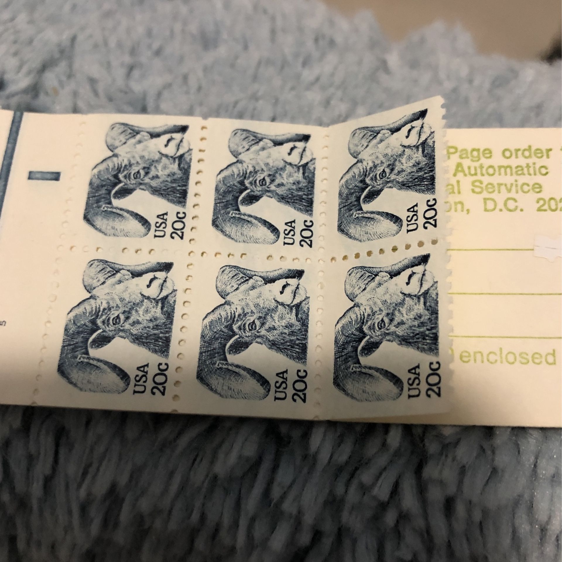 20 Cents Stamps In Original Book Excellent Condition