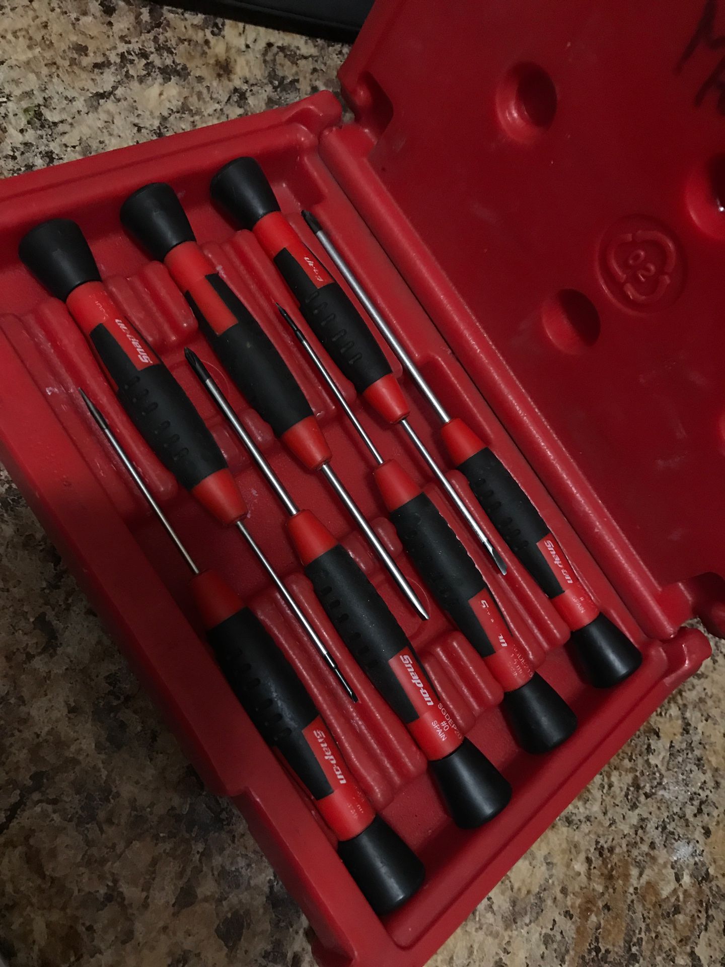 Snap on precision electronic screwdriver set
