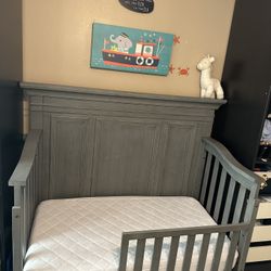 Crib And Toddler Bed 