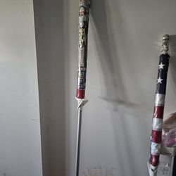American Flag With Pole
