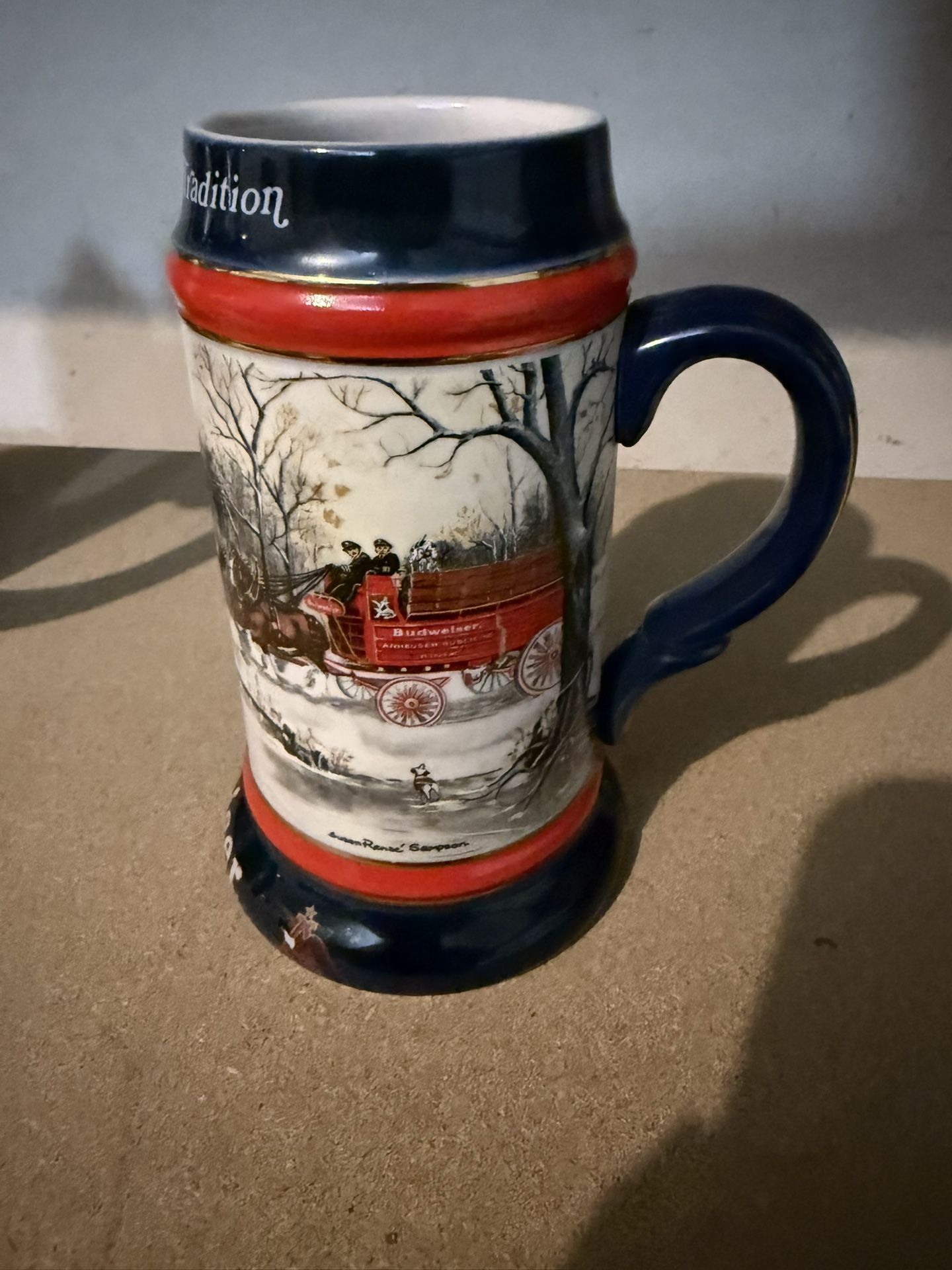 Budweiser beer stein