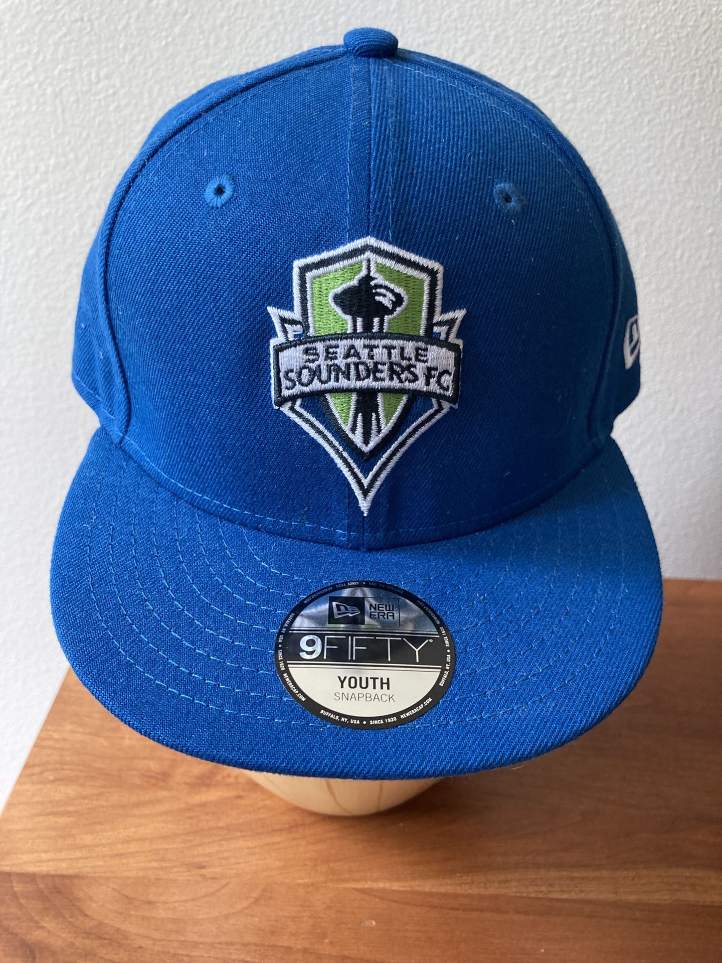 Seattle Sounders FC New Era 9fifty MLS Adjustable Youth Hat Blue 2018 NEW w/Tags