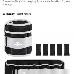 NEW ADJUSTABLE ANKLE WEIGHTS 5 LBS EACH 