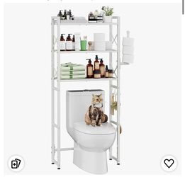 Simply trending over the toilet storage rack, W toilet paper holder
