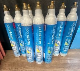 10pk SodaStream EMPTY CO2 Cylinder Canisters 60L each (No Caps)