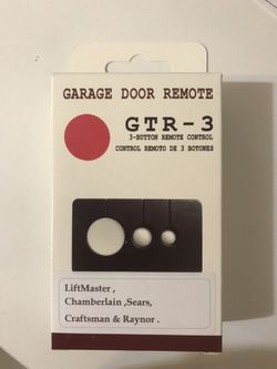 Garage door remote