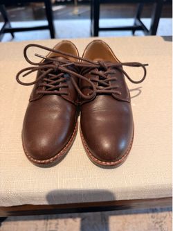 Janie and Jack brown leather dress shoes