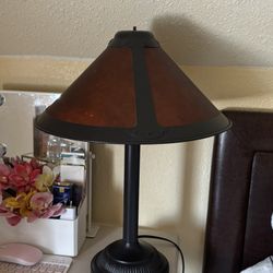 vintage mica mission lamp