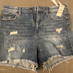 High Rise Denim Short Size 32