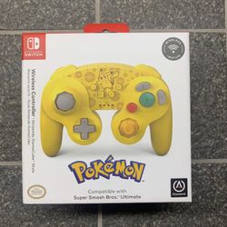 POKEMON NINTENDO SWITCH GAME CUBE STYLE WIRELESS CONTROLLER UNOPENED 