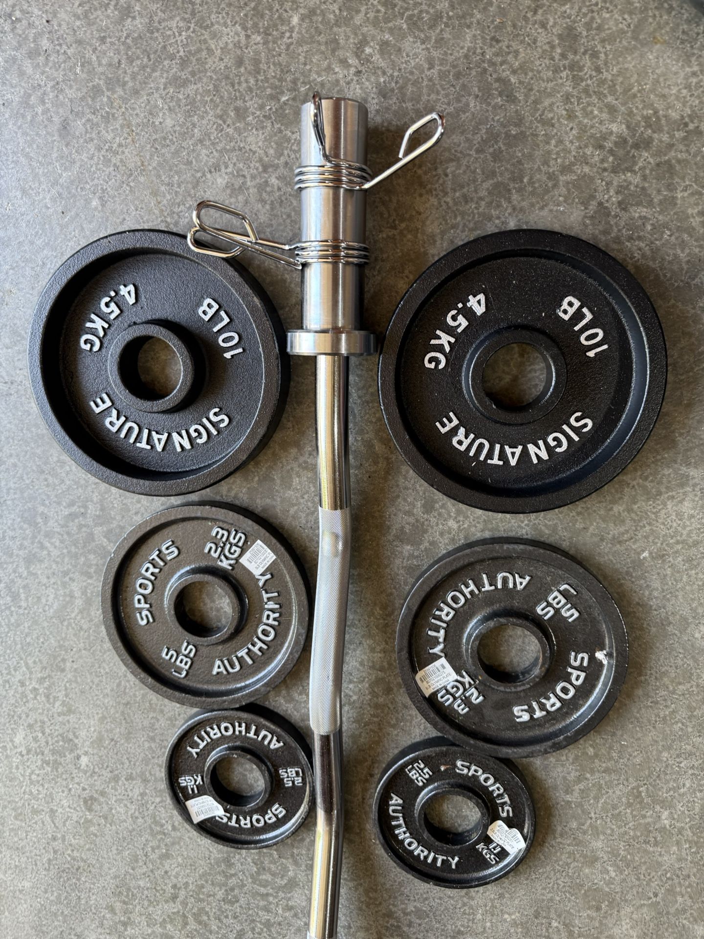 Olympic Curl Bar Weights