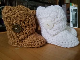 Botitas a crochet